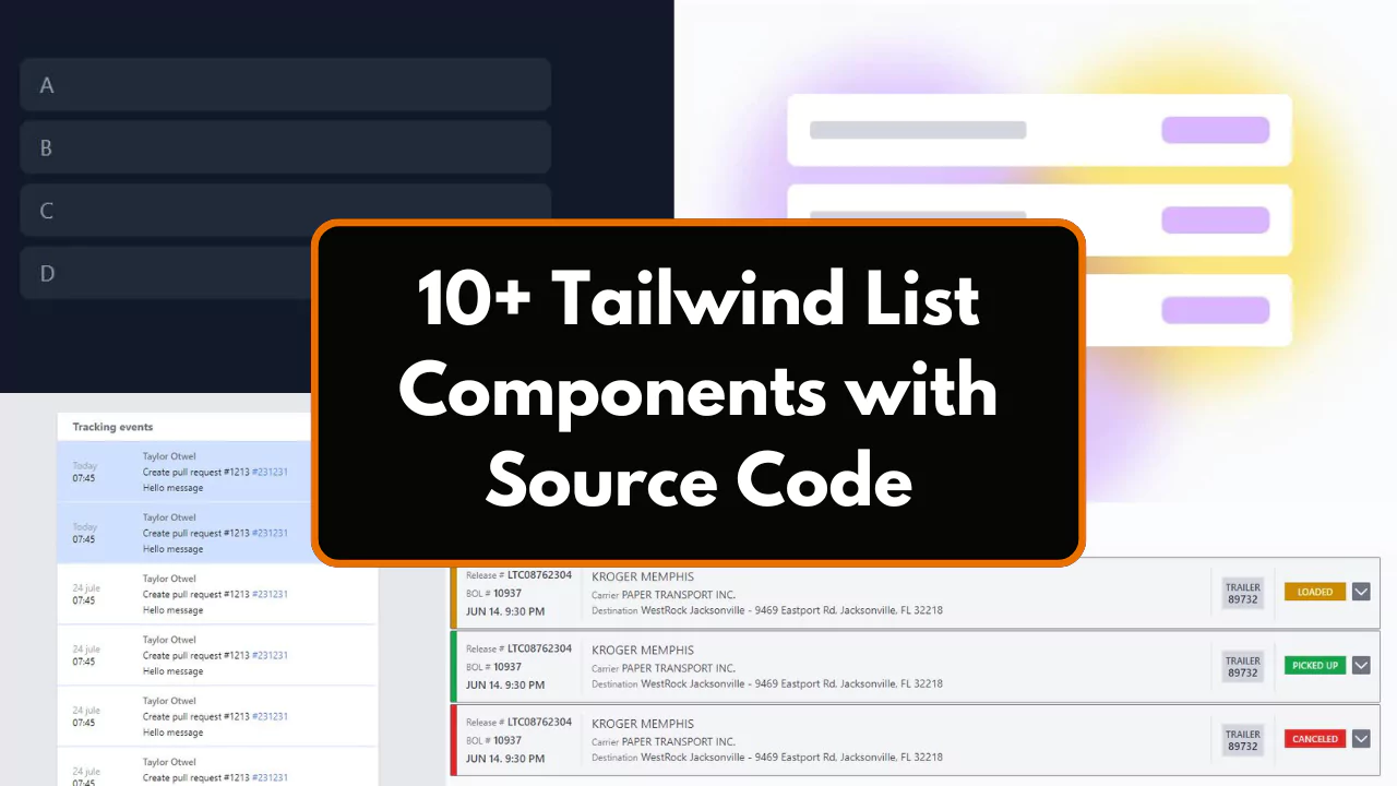10+ Tailwind List Components with Source Code.webp